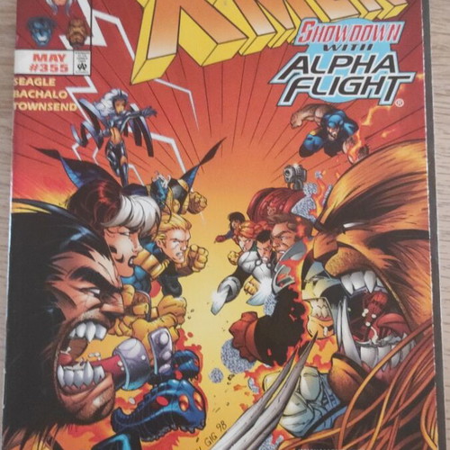X-Men May 355 used, showdown with Alpha Flight, Marvel comics
