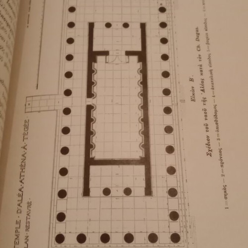 The Temple of Alea Athena in Tegea book used 1927 edition