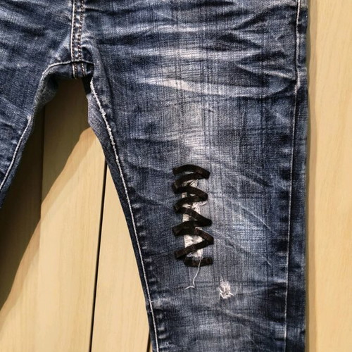 Jean pants slim fit tube blue like new