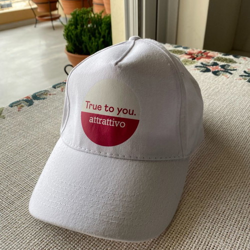 Cotton women's hat Attrattivo one size new, white