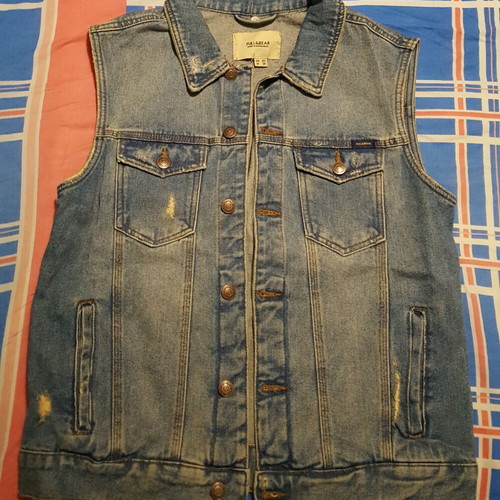 Denim sleeveless jacket new, unworn