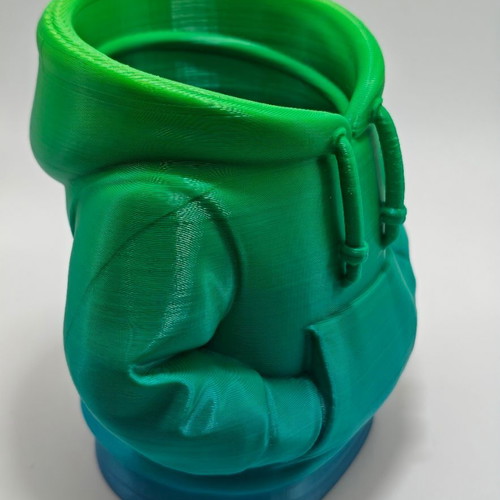 Handmade hoodie pencil holder green gradient, new