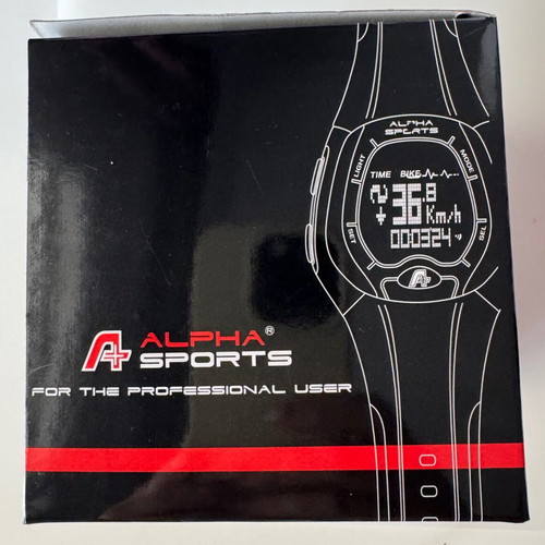 Alpha Sports TP 77 wristwatch new with speedometer