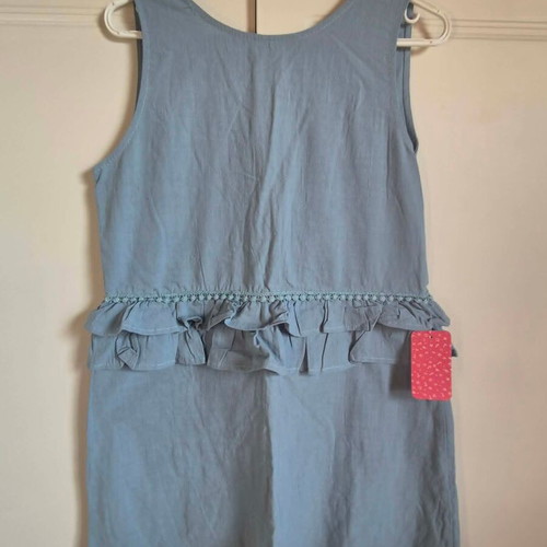 Linen dress turquoise size L new with tag