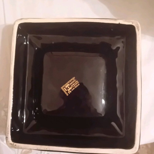 Handmade ceramics with 24 carat gold, set of 4 pieces