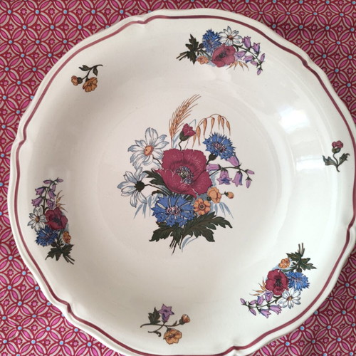 Ceramic platter French, 27 cm, like new