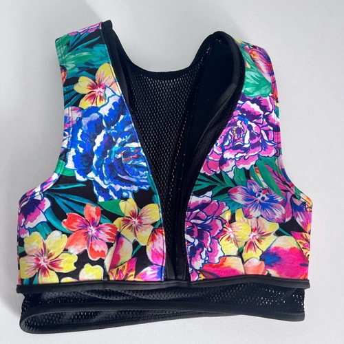 ASOS swimwear bikini top colorful floral new, Small 36