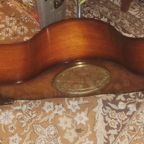 French fireplace clock Girod like new, mantel, analog