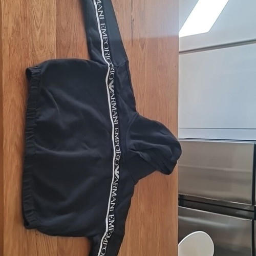 Black tracksuit set emporio armani