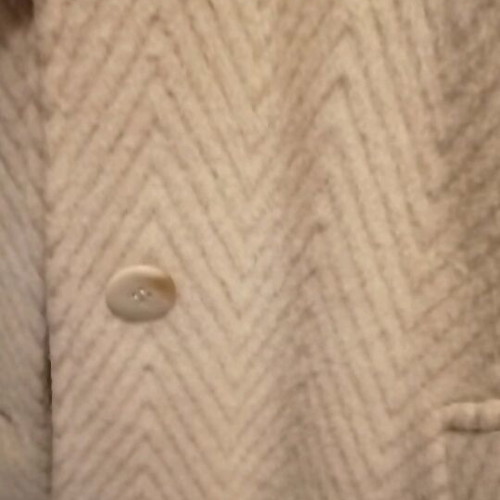 Cream long coat like new, size XXL