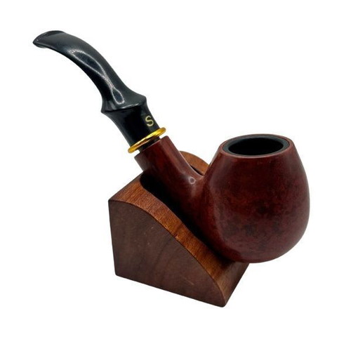 Handmade wooden pipe stand single new