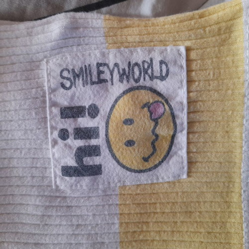 Smiley white and yellow top for girl 9-10 years, H&M