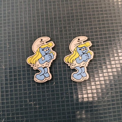 Wooden Smurfs like new