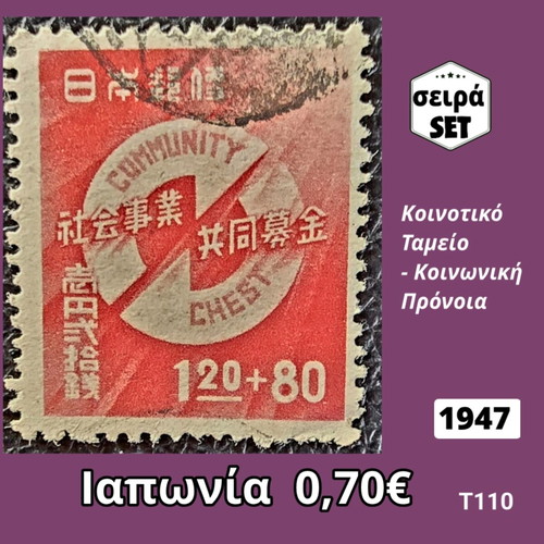 Japan 1947 Stamp Set used
