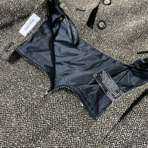 Skirt and jacket set like new, black and brown, size L