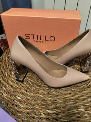 Women's high heels like new, beige, size 39