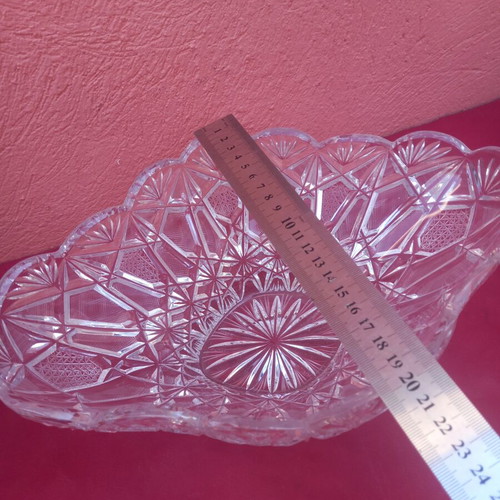 Crystal fondue bowl