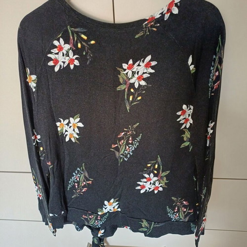 Marks & Spencer soft blouse used, floral, size 12