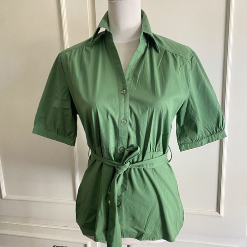Green Women's Shirt Semizie with Belt Size L New