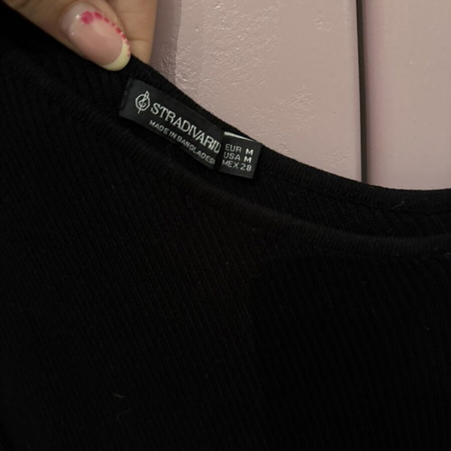Stradivarius dress one shoulder black new