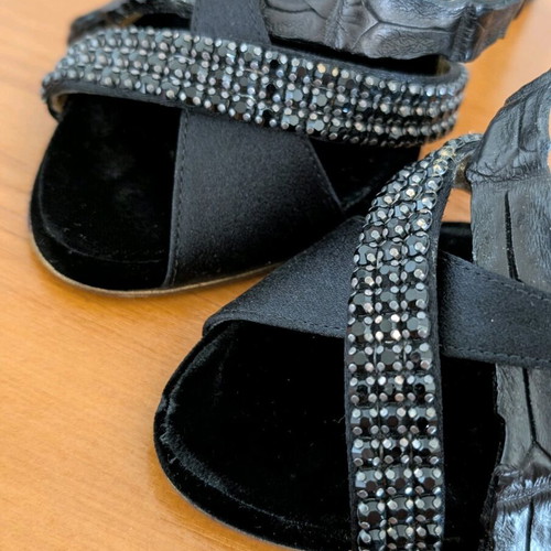 Roberto Cavalli women's sandals like new, size 36.5, black