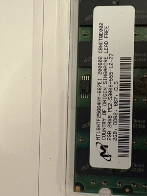 Micron 2GB DDR2 SO-DIMM RAM модул