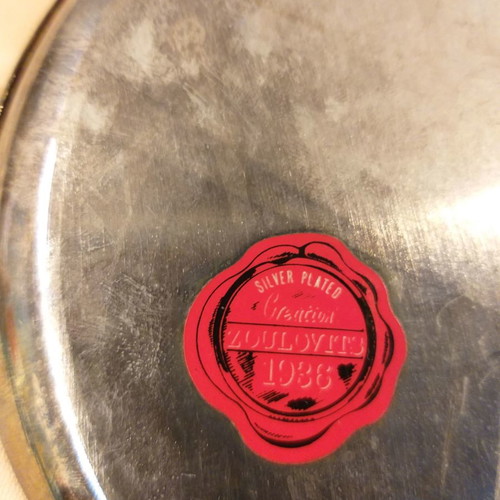 Silver-plated crumb collector used Zoulovits 1950