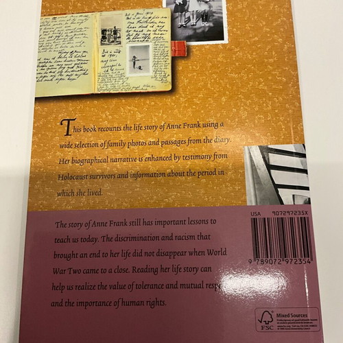 Anne Frank A History for Today book like new, English