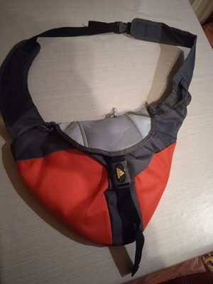 Adidas crossbody bag new, black and red