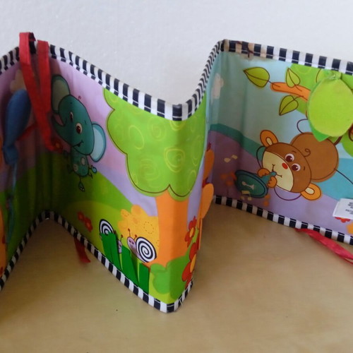Tiny Love Double-Sided First Book soft baby book used