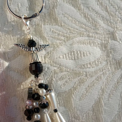 Keychain Angel new, handmade, black