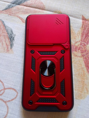 Xiaomi Poco M8 Pro 5G Redmi Note 15 Pro+ 5G case hard PC+TPU red with stand