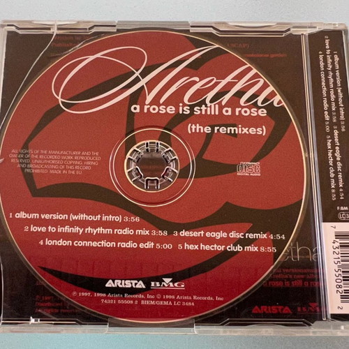 Aretha Franklin A Rose Is Still A Rose The Remixes 5-trk CD single used