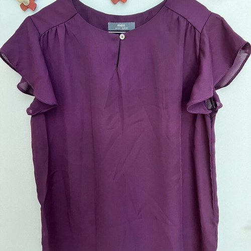 Max women's blouse purple like new, size S