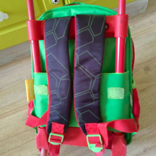 Ninja Turtles toddler bag used trolley with wheels