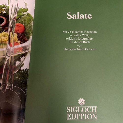 Salate cook book used, German language