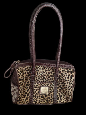 Liz Clairborne small handbag with leopard print
