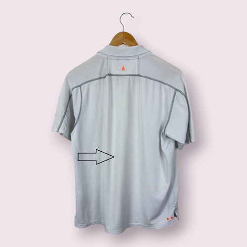 Musto Men's Polo Shirt L used, white, cotton and polyester