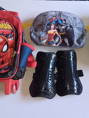 Marvel Spider-Man trolley backpack with accessories for boys