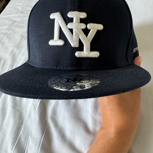 New York hat new, dark blue, size L