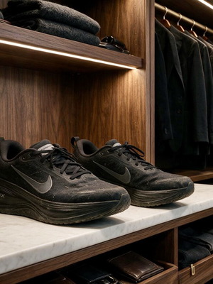 Nike Vomero Plus Triple Black sneakers size 46 EU