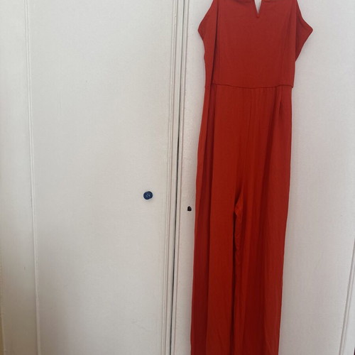 Bershka red jumpsuit like new, size S