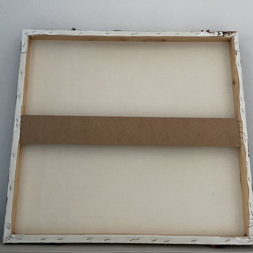 Χειροποίητος πίνακας μικτής τεχνικής με 3D ανάγλυφη σύνθεση καινούργιος