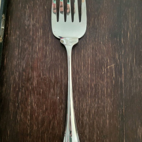 Antique silver plate serving set used Atkin Brothers Sheffield