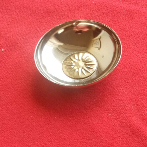 Decorative silver-plated Sun of Vergina vintage like new