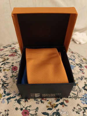 Professional tie Netherlands Maritime Technology like new, blue and orange