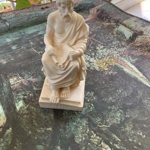 Marble figure of Plato like new, height 12 cm