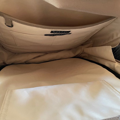 Norton backpack bag new, beige and gray