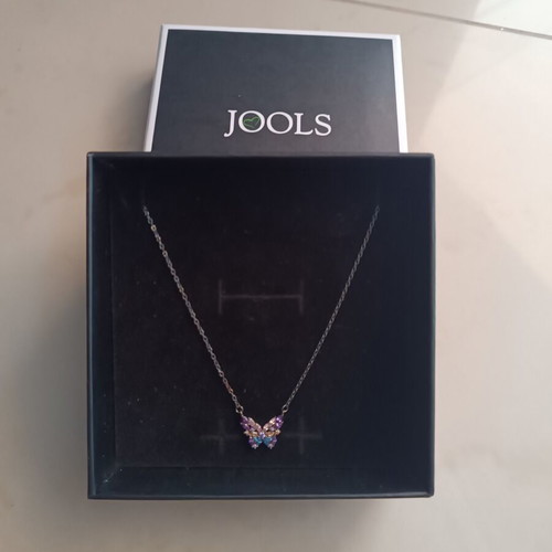 Jools Butterfly Necklace Silver 925 New with Stones