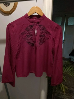 Μπλούζα Minkpink boho κόκκινη καινούργια, μέγεθος S/M